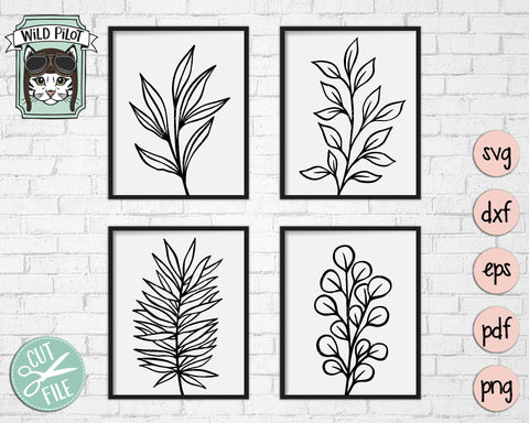 Leaf Set SVG Cut File SVG Wild Pilot 