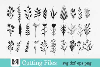 Leaf Svg, Hand Drawn Leaf Svg, Leaf Divider Svg Bundle SVG Pinoyart Kreatib 