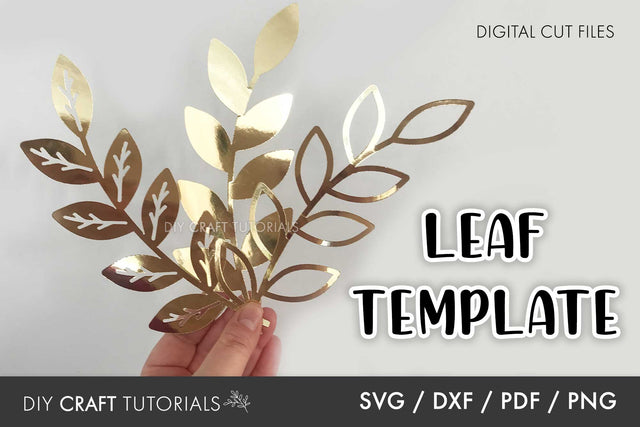 Leaf SVG Template - 5 SVG DIY Craft Tutorials 