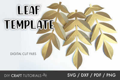 Leaf SVG Template - 7 SVG DIY Craft Tutorials 