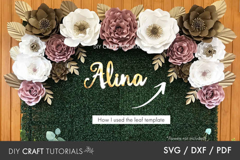 Leaf SVG Template - 7 SVG DIY Craft Tutorials 