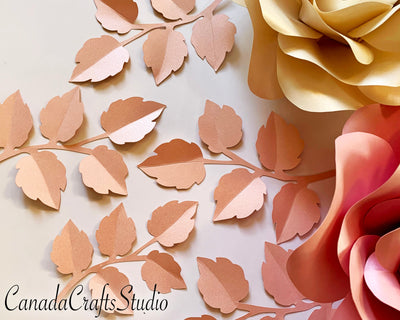 Leaf template SVG CanadaCraftsStudio 