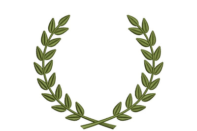 Leaf Wreath Embroidery Design. Olive wreath design Embroidery/Applique DESIGNS NextEmbroidery 