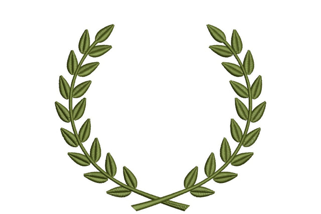 Leaf Wreath Embroidery Design. Olive wreath design Embroidery/Applique DESIGNS NextEmbroidery 