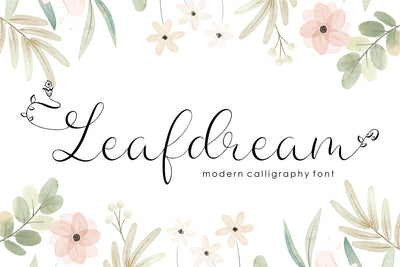 Leafdream Font Qwrtype Foundry 