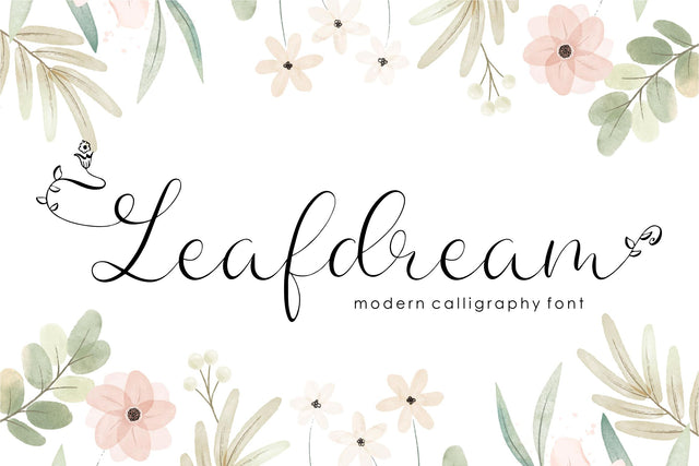 Leafdream Font Qwrtype Foundry 