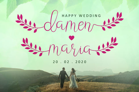 Leafing - Calligraphy Font Font Illushvara Design 