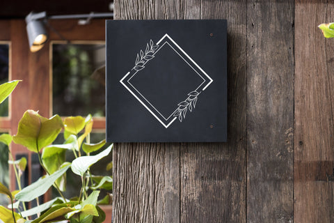 Leafy Frame SVG, Frame SVG, Monogram SVG SmmrDesign 