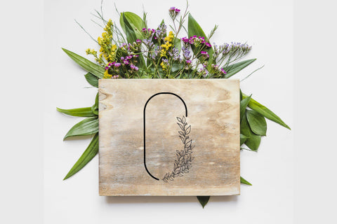 Leafy Frame SVG, Frame SVG, Monogram SVG SmmrDesign 