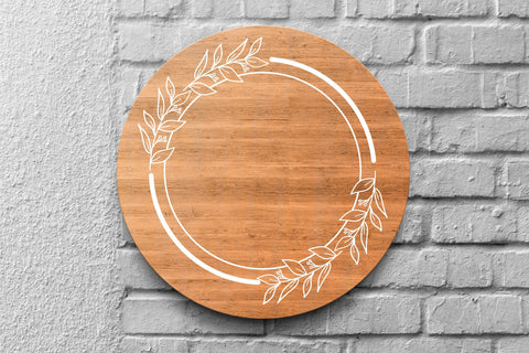 Leafy Frame SVG, Frame SVG, Monogram SVG SmmrDesign 