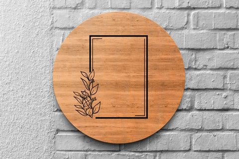 Leafy Frame SVG, Frame SVG, Monogram SVG SmmrDesign 