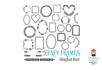 Leafy Frames Font Sarah Hurley 