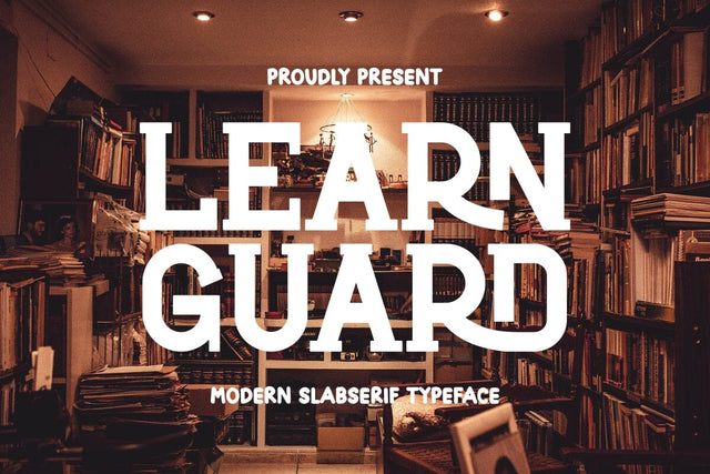 Learn Guard - Modern Slab Serif Font Masyafi Studio 