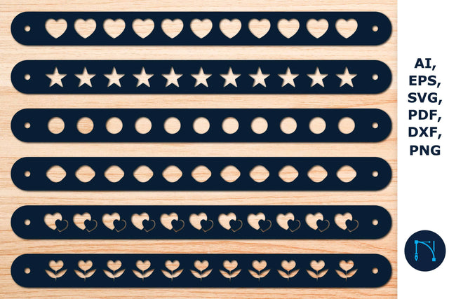 Leather Bracelet Template bundle SVG SVG MD JOYNAL ABDIN 