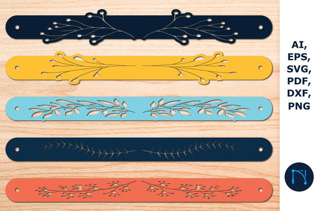 Leather Bracelet Template bundle SVG SVG MD JOYNAL ABDIN 