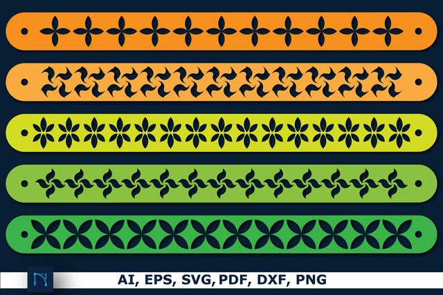 Leather Bracelet Template bundle SVG SVG MD JOYNAL ABDIN 