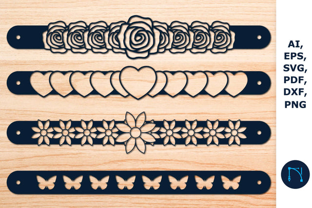 Leather Bracelet Template bundle SVG SVG MD JOYNAL ABDIN 