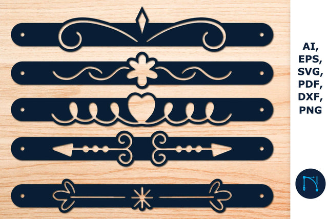 Leather Bracelet Template bundle SVG SVG MD JOYNAL ABDIN 