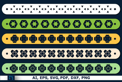 Leather Bracelet Template bundle SVG SVG MD JOYNAL ABDIN 