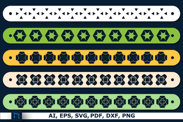 Leather Bracelet Template bundle SVG SVG MD JOYNAL ABDIN 