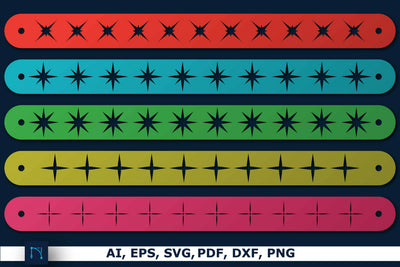 Leather Bracelet Template bundle SVG SVG MD JOYNAL ABDIN 