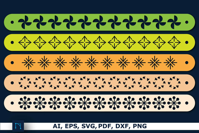 Leather Bracelet Template bundle SVG SVG MD JOYNAL ABDIN 