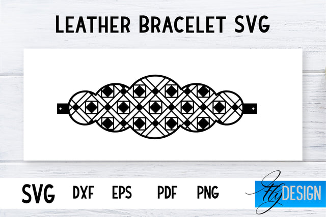 Leather Bracelets SVG | Bracelets SVG | Leather Design SVG Fly Design 