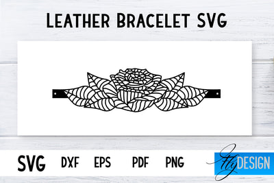 Leather Bracelets SVG | Bracelets SVG | Leather Design SVG Fly Design 