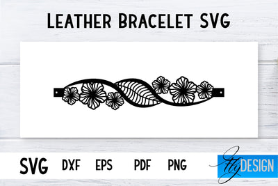 Leather Bracelets SVG | Bracelets SVG | Leather Design SVG Fly Design 
