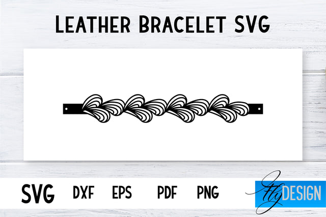 Leather Bracelets SVG | Bracelets SVG | Leather Design SVG Fly Design 