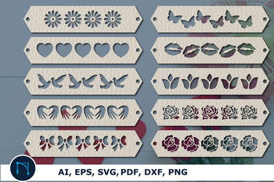 Leather Bracelets SVG bundle cut file SVG MD JOYNAL ABDIN 