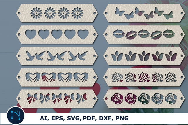 Leather Bracelets SVG bundle cut file SVG MD JOYNAL ABDIN 