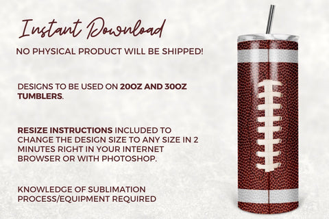 Customizable 20 oz. Football Tumbler – Ideal for Awards & Fan Gifts