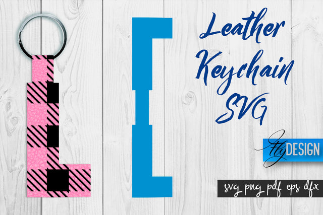 Leather Keychain Alphabet SVG | Key Fob Numbers SVG | Bag Tag Design SVG Fly Design 