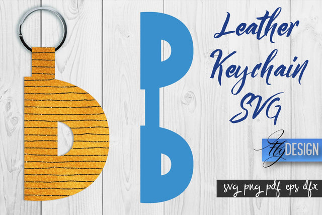 Leather Keychain Alphabet SVG | Key Fob Numbers SVG | Bag Tag Design SVG Fly Design 