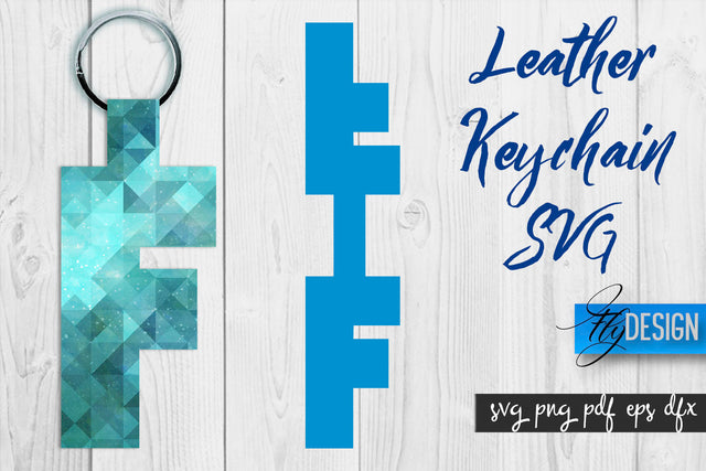 Leather Keychain Alphabet SVG | Key Fob Numbers SVG | Bag Tag Design SVG Fly Design 