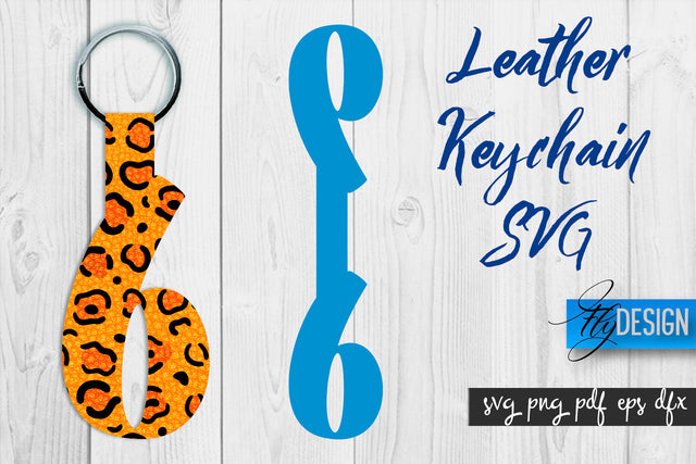 Leather Keychain Alphabet SVG | Key Fob Numbers SVG | Bag Tag Design SVG Fly Design 