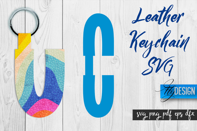 Leather Keychain Alphabet SVG | Key Fob Numbers SVG | Bag Tag Design SVG Fly Design 