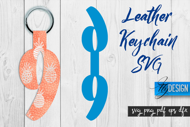 Leather Keychain Alphabet SVG | Key Fob Numbers SVG | Bag Tag Design SVG Fly Design 