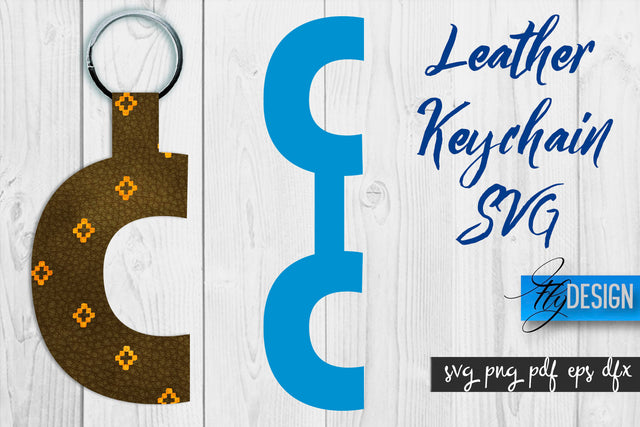 Leather Keychain Alphabet SVG | Key Fob Numbers SVG | Bag Tag Design SVG Fly Design 
