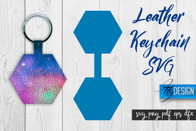 Leather Keychain SVG | Key Fob SVG | Bag Tag Design SVG Fly Design 