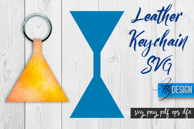 Leather Keychain SVG | Key Fob SVG | Bag Tag Design SVG Fly Design 