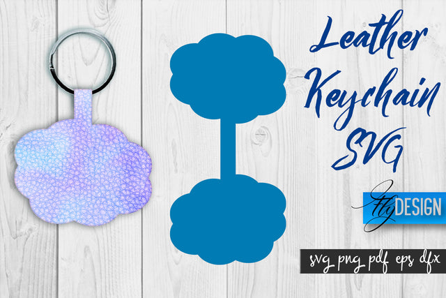 Leather Keychain SVG | Key Fob SVG | Bag Tag Design SVG Fly Design 