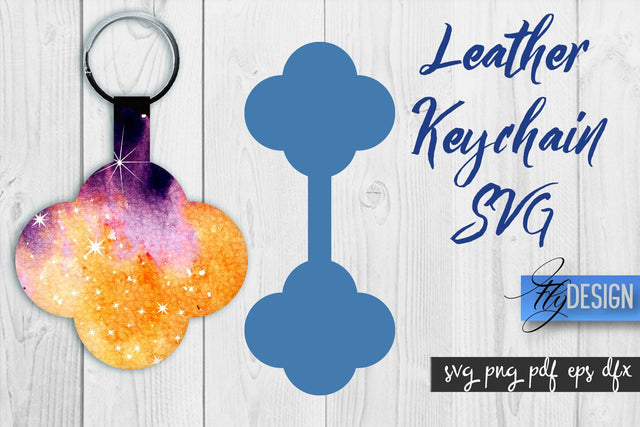 Leather Keychain SVG | Key Fob SVG | Bag Tag Design SVG Fly Design 