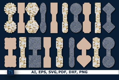 Leather Keychain Template SVG Bundle SVG MD JOYNAL ABDIN 