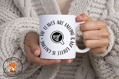 Leaves are Falling and my Coffee is Calling SVG| Fall SVG SVG RedFoxDesignsUS 