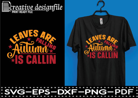 leaves are falling autumn is callin SVG farhad farhad 