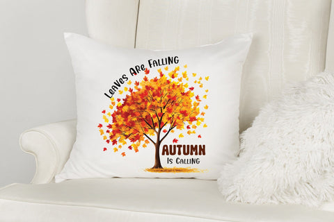 Leaves Are Falling Autumn is Calling PNG Sublimation Sublimation CraftLabSVG 