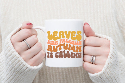 Leaves Are Falling Autumn is Calling Retro SVG SVG CraftLabSVG 