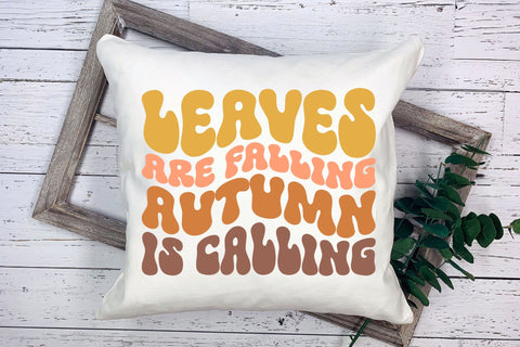 Leaves Are Falling Autumn is Calling Retro SVG SVG CraftLabSVG 